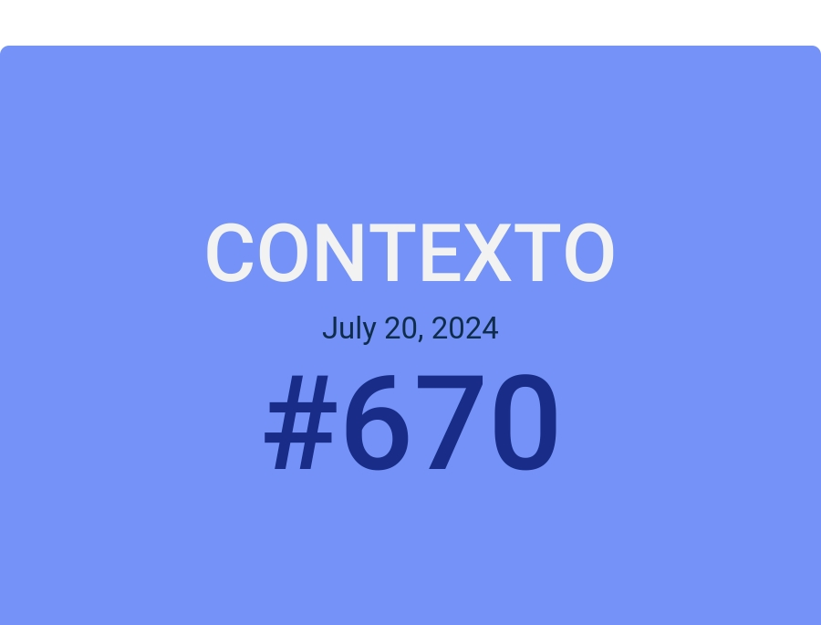 Contexto July 20, 2024